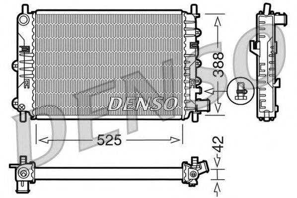 NPS DRM10026 Радиатор, охлаждение двигателя