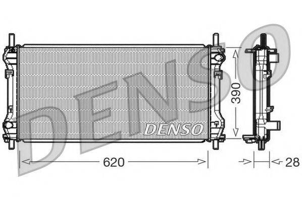 NPS DRM10102 Радиатор, охлаждение двигателя