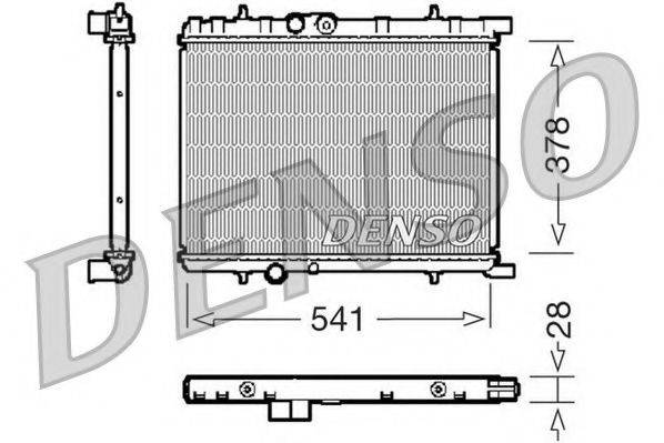 NPS DRM21032 Радиатор, охлаждение двигателя