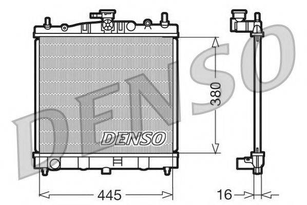 NPS DRM46002 Радиатор, охлаждение двигателя