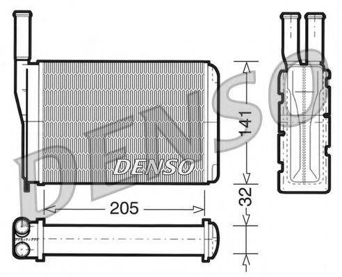 NPS DRR23010 Теплообменник, отопление салона