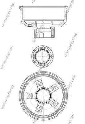 NPS K340A05 Тормозной барабан