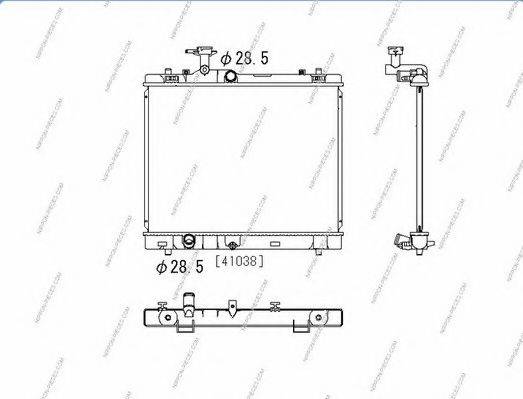 NPS S156I56 Радиатор, охлаждение двигателя
