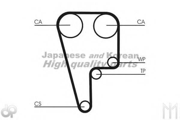 ASHUKI 03336104 Комплект ремня ГРМ