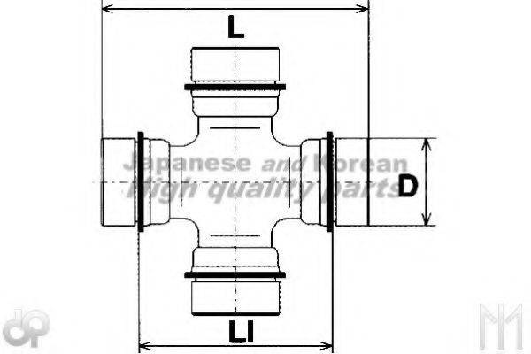 ASHUKI 08761003 Шарнир, продольный вал