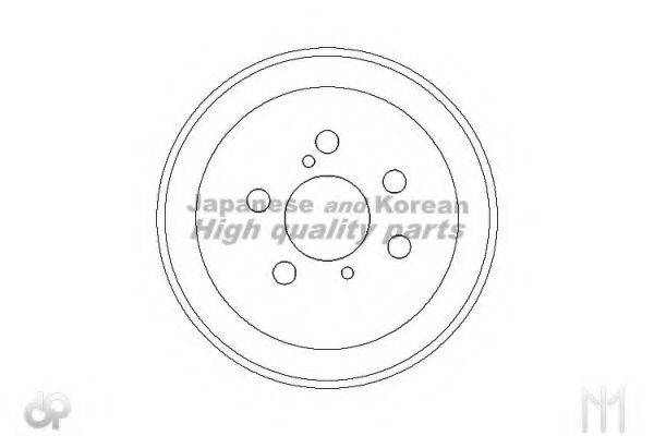 ASHUKI 10200102 Тормозной барабан