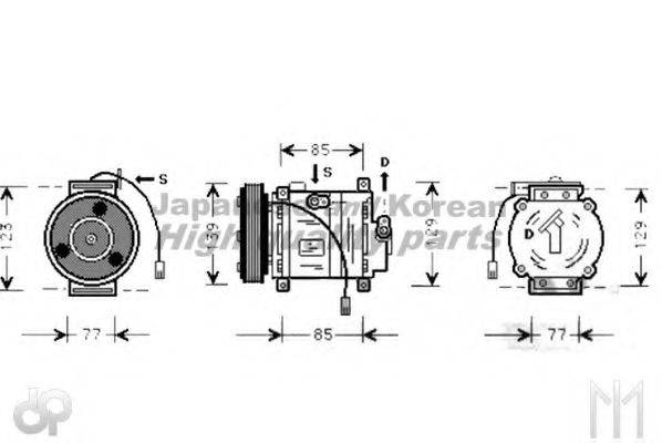 ASHUKI 2700K016 Компрессор, кондиционер