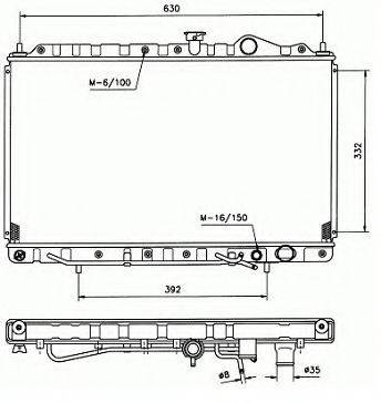 ASHUKI C55110 Радиатор, охлаждение двигателя