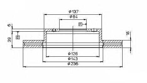 ASHUKI C65010 Тормозной диск