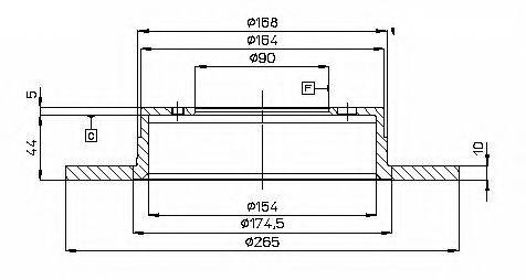 ASHUKI C65510 Тормозной диск