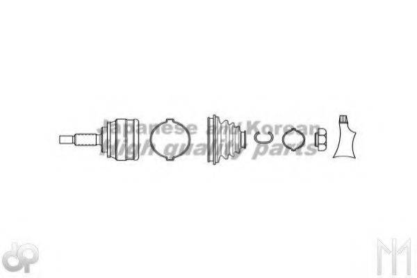 ASHUKI C72503 Шарнирный комплект, приводной вал