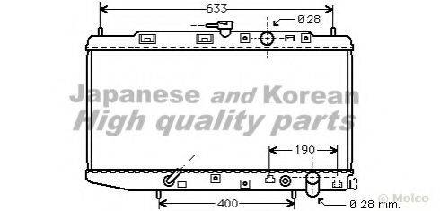 ASHUKI H55311 Радиатор, охлаждение двигателя