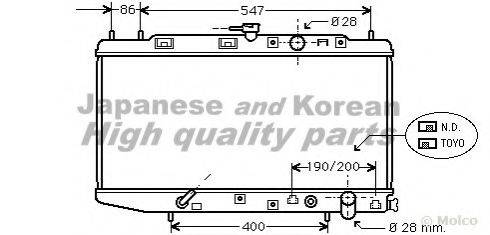 ASHUKI H55405 Радиатор, охлаждение двигателя