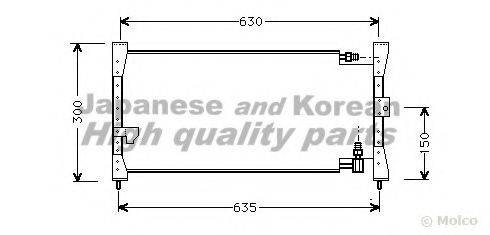 ASHUKI H55916 Конденсатор, кондиционер