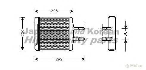 ASHUKI J03321 Теплообменник, отопление салона