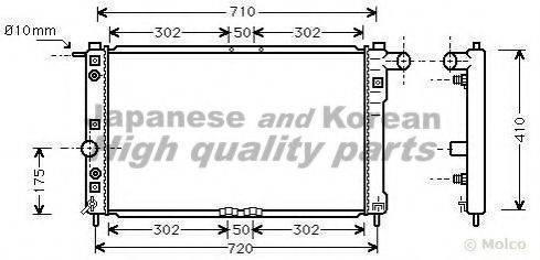 ASHUKI J20401 Радиатор, охлаждение двигателя
