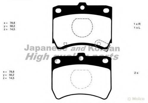 ASHUKI M04101 Комплект тормозных колодок, дисковый тормоз