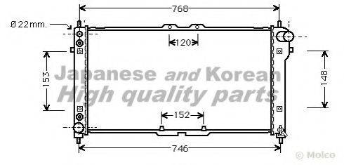 ASHUKI M55920 Радиатор, охлаждение двигателя