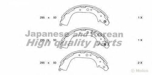 ASHUKI N01126 Комплект тормозных колодок