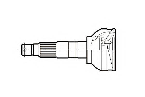 ASHUKI S09798 Шарнирный комплект, приводной вал