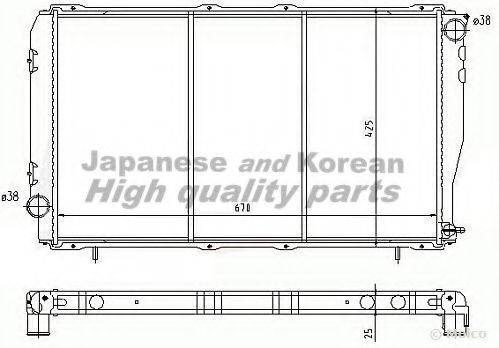 ASHUKI S55018 Радиатор, охлаждение двигателя