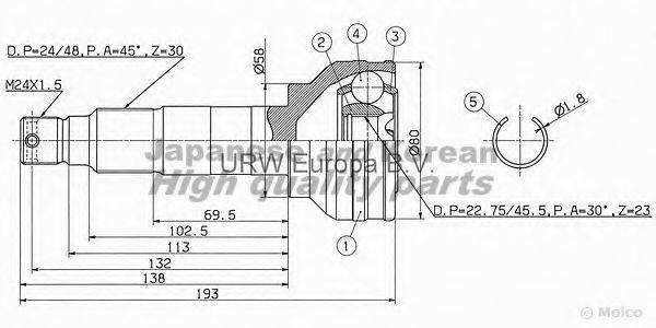 ASHUKI SU170I Рычаг независимой подвески колеса, подвеска колеса