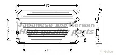 ASHUKI T55501 Конденсатор, кондиционер