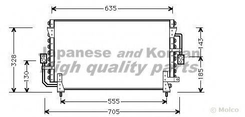ASHUKI T55601 Конденсатор, кондиционер