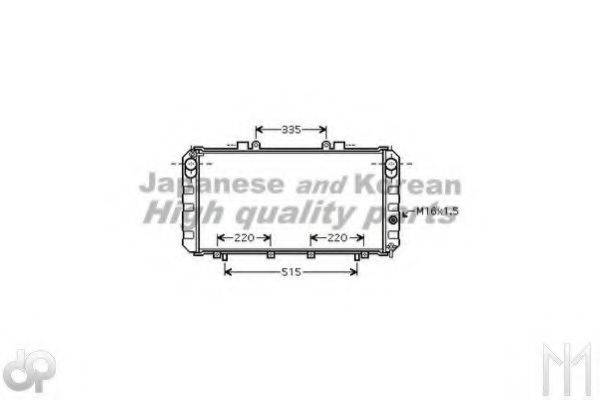 ASHUKI T55775 Радиатор, охлаждение двигателя