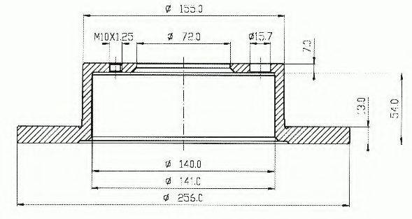 VEMA 98036 Тормозной диск