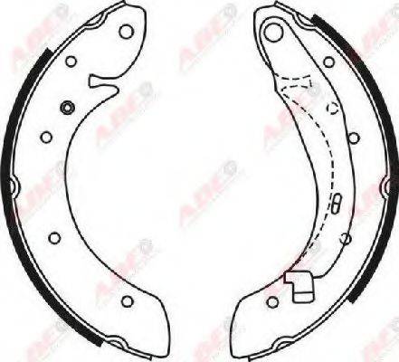ABE C0R030ABE Комплект тормозных колодок