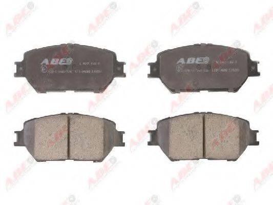 ABE C12104ABE Комплект тормозных колодок, дисковый тормоз