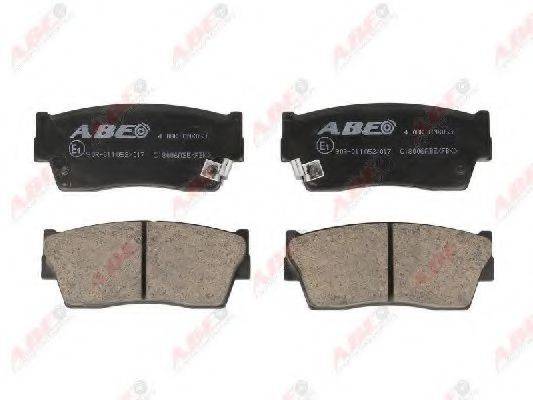 ABE C18006ABE Комплект тормозных колодок, дисковый тормоз
