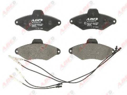 ABE C1C020ABE Комплект тормозных колодок, дисковый тормоз