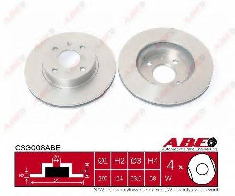 ABE C3G008ABE Тормозной диск