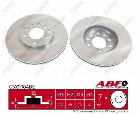 ABE C3X008ABE Тормозной диск