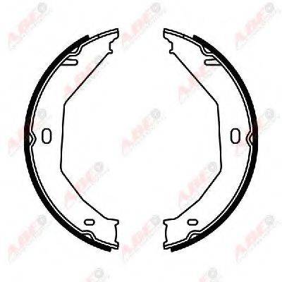 ABE CRY001ABE Комплект тормозных колодок, стояночная тормозная система