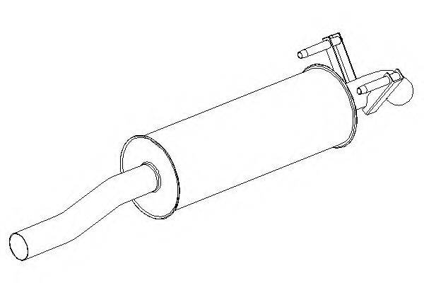 KLARIUS 241034 Глушитель выхлопных газов конечный