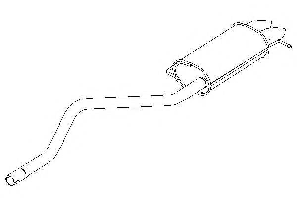 KLARIUS 240901 Глушитель выхлопных газов конечный