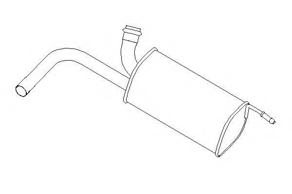 KLARIUS 240956 Средний глушитель выхлопных газов