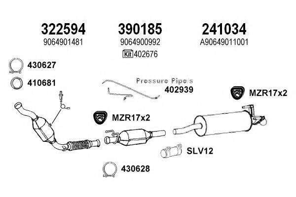 KLARIUS 600579E Система выпуска ОГ