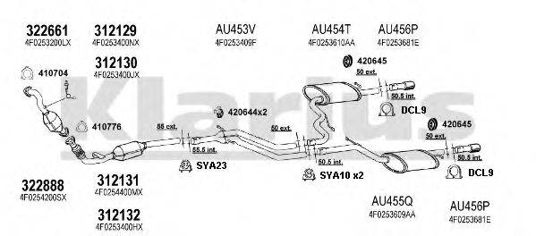 KLARIUS 940832U Система выпуска ОГ