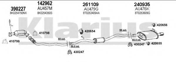 KLARIUS 940795E Система выпуска ОГ