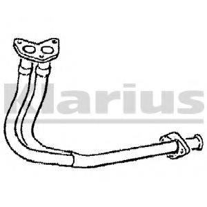 KLARIUS 120038 Труба выхлопного газа