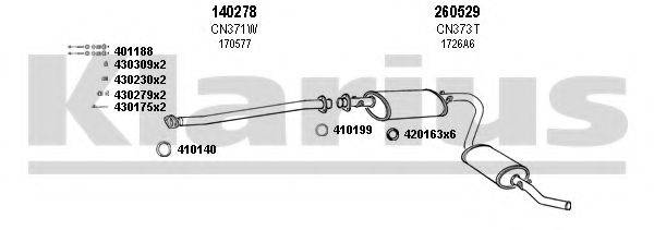 KLARIUS 180372E Система выпуска ОГ
