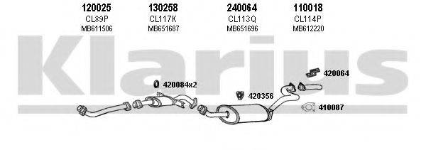 KLARIUS 210081E Система выпуска ОГ