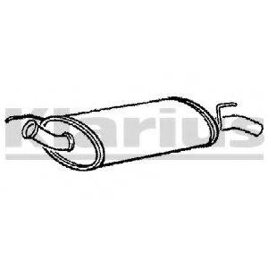 KLARIUS 210206 Глушитель выхлопных газов конечный