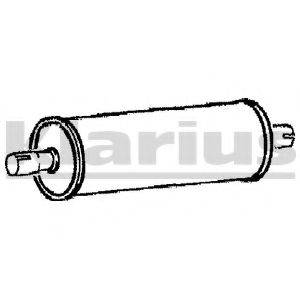 KLARIUS 210600 Средний глушитель выхлопных газов