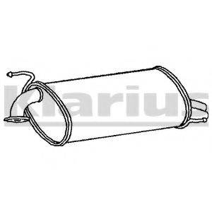 KLARIUS 210718 Глушитель выхлопных газов конечный