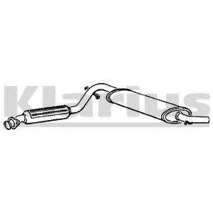 KLARIUS 220199 Средний глушитель выхлопных газов